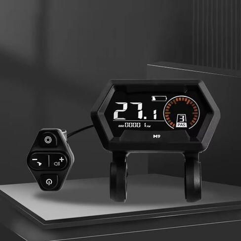 M9 دراجة كهربائية شاشة LCD متر 24V-72V E سكوتر لوحة مع UART للدراجات الكهربائية الجبلية الثلج LCD عداد السرعة عداد المسافات مقاوم للماء 5PIN استبدال الدراجة الكمبيوتر مؤشر ذكي in Kuwait