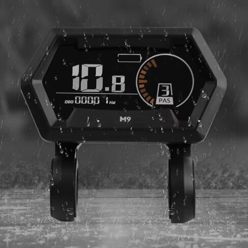 M9 دراجة كهربائية شاشة LCD متر 24V-72V E سكوتر لوحة مع UART للدراجات الكهربائية الجبلية الثلج LCD عداد السرعة عداد المسافات مقاوم للماء 5PIN استبدال الدراجة الكمبيوتر مؤشر ذكي in Kuwait