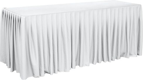 16 ft x 16 Inch Black Stage Skirting Portable Stage Skirt Cloth Shirred Pleat Cover for Wedding Platform in Saudi Arabia