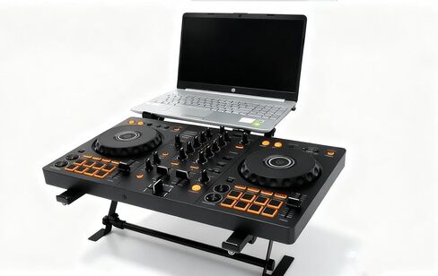 حامل كمبيوتر محمول DJ محمول؛ زاوية عرض وعرض قابلة للتعديل، تصميم مضاد للانزلاق، حامل DJ للكمبيوتر المحمول وجهاز التحكم؛ الخيار الأمثل لجهاز DJ الخاص بك في المنزل أو محطة العمل أو أثناء الجولة. in Kuwait