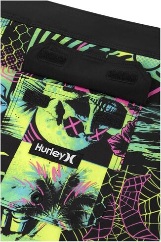Hurley Boys' Checker Doodle Boardshorts (Little Kid/Big Kid) in Saudi Arabia