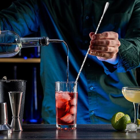 2 Pack Bar Spoon, Cocktail Mixing Spoon, Long Spoons for Stirring, 12 Inch Professional Spiral Stir Spoon for Bartenders, Home Bar Mixing Cocktail Making (304 Grade) in Kuwait