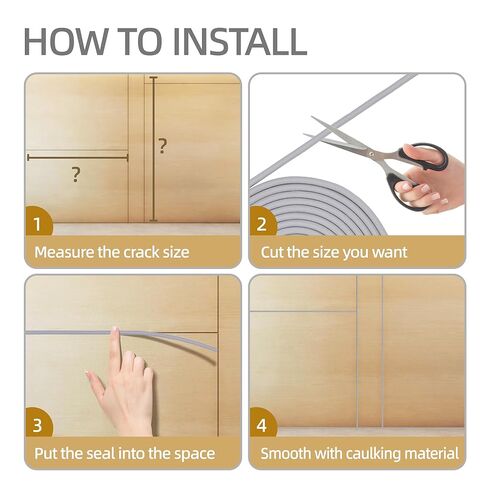 U0U 100Ft Backer Rod 1/8 Inch,EPDM Rubber Foam Backer Rod Caulk Saver for Gaps and Joint Concrete Filling,Gery Concrete Expansion Joint Filler in Kuwait