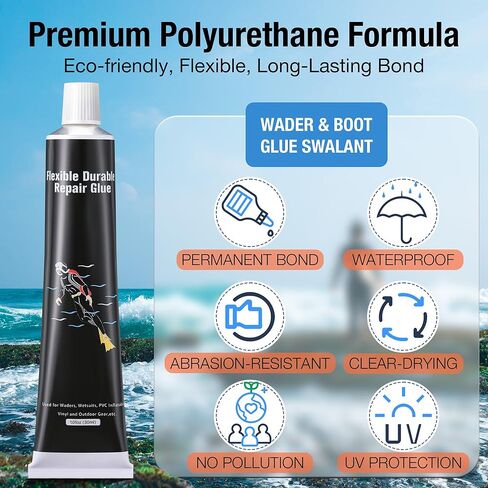 لاصق إصلاح مرن ومتين مع فرشاة، مجموعة غراء النيوبرين للأحذية المطاطية، الخواضون، ملابس السباحة القابلة للنفخ البلاستيكية ومعدات الهواء الطلق، مانع التسرب المرن المقاوم للماء، سريع الجفاف in Kuwait