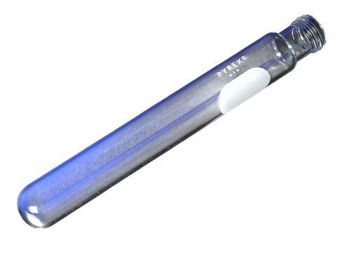 PYREX 16x100 mm Disposable Round Bottom Threaded Culture Tubes, with White Marking Spot, Without Caps 99447-161 (Pack of 25) in Saudi Arabia
