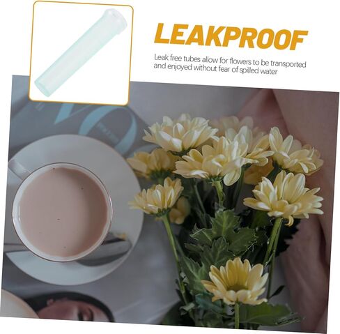 MERRYHAPY 20PCS Floral Water Tubes for Fresh Flower Arrangements 7.2x1.8cm Sky Blue Nutrition Culture Water Storage Test Tubes for Florist Supplies in Saudi Arabia