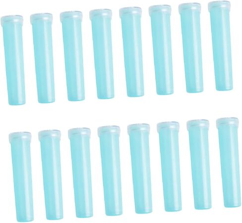 Kisangel 20PCS Floral Water Tubes Flowers Sky Blue Nutrition Culture Water Storage Test Vials for Flower Shop Supplies 4.1x1.8cm for Arrangements in Saudi Arabia