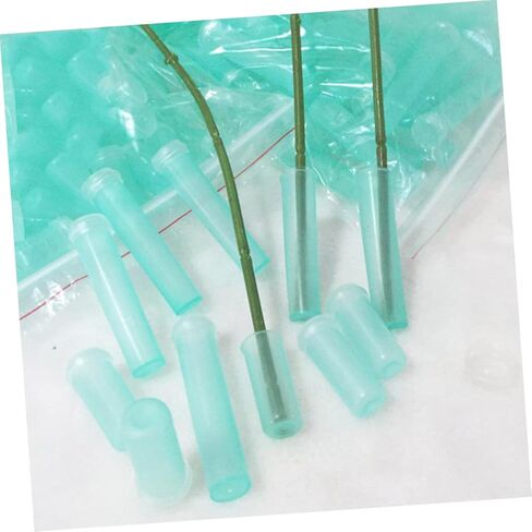Kisangel 20PCS Floral Water Tubes Flowers Sky Blue Nutrition Culture Water Storage Test Vials for Flower Shop Supplies 4.1x1.8cm for Arrangements in Saudi Arabia