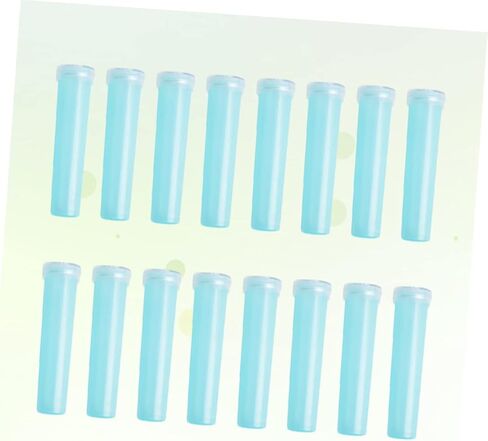 Kisangel 20PCS Floral Water Tubes Flowers Sky Blue Nutrition Culture Water Storage Test Vials for Flower Shop Supplies 4.1x1.8cm for Arrangements in Saudi Arabia