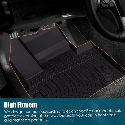 All Weather Floor Mats for 2015-2019 Subaru Legacy & Subaru Outback, 3D TPE Rubber Waterproof Front & 2nd Row Car Mats Full Set Liners Black (2015-2019 Legacy & Outback) in Saudi Arabia