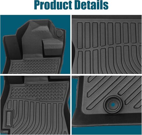 All Weather Floor Mats for 2015-2019 Subaru Legacy & Subaru Outback, 3D TPE Rubber Waterproof Front & 2nd Row Car Mats Full Set Liners Black (2015-2019 Legacy & Outback) in Saudi Arabia