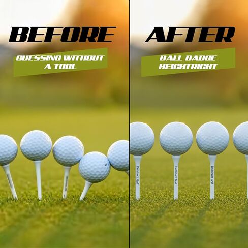 3 قطع أداة ارتفاع تي شيرت جولف قابلة للتعديل مع 20 تي شيرت جولف لضبط الارتفاع الدقيق للمساعدة في التدريب على أدوات الألومنيوم المتينة للحصول على لقطات متسقة ودقيقة in Kuwait