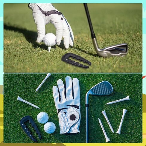 3 قطع أداة ارتفاع تي شيرت جولف قابلة للتعديل مع 20 تي شيرت جولف لضبط الارتفاع الدقيق للمساعدة في التدريب على أدوات الألومنيوم المتينة للحصول على لقطات متسقة ودقيقة in Kuwait