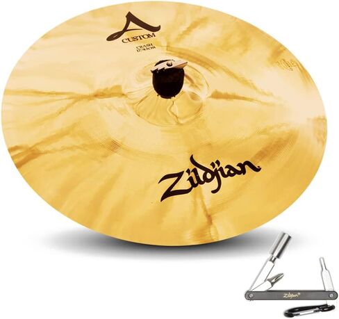 Avedis Zildjian A20515 17'' Custom Crash Brilliant Cymbal W/ Low To Medium Pitch With ZKEY in Kuwait