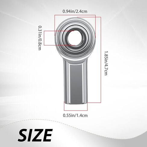 MDEOOSKY Set of 2 CF5 Heim Joint Kit, 5/16 x 5/16-24 Right & Left Hand Female Thread with Locknuts, Restore Tight, Responsive Motion in Control Systems in Saudi Arabia