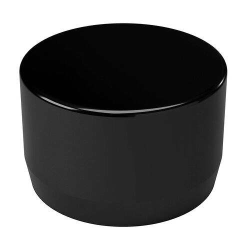 FORMUFIT F112EEC-BK-10 1-1/2" Furniture Grade External Flat End Cap in Black, 1.9" ID, PVC (Pack of 10) in Kuwait