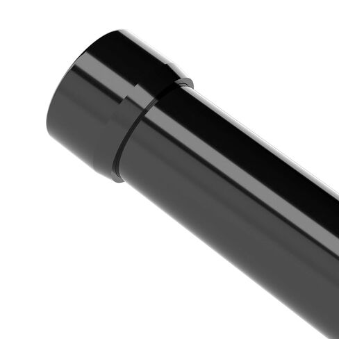 FORMUFIT F112EEC-BK-10 1-1/2" Furniture Grade External Flat End Cap in Black, 1.9" ID, PVC (Pack of 10) in Kuwait