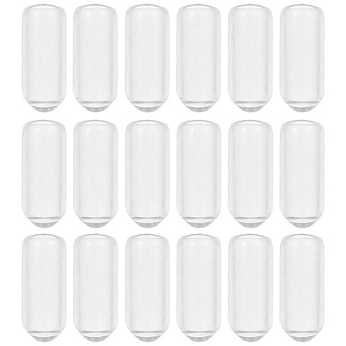 200Pcs Headband Round Rubber End Caps, Tube Bolt Cap Cover Screw Thread Protectors for Hair Hoop Diy Accessories, Clear, 0.59 * 0.23 * 0.23inch in Kuwait