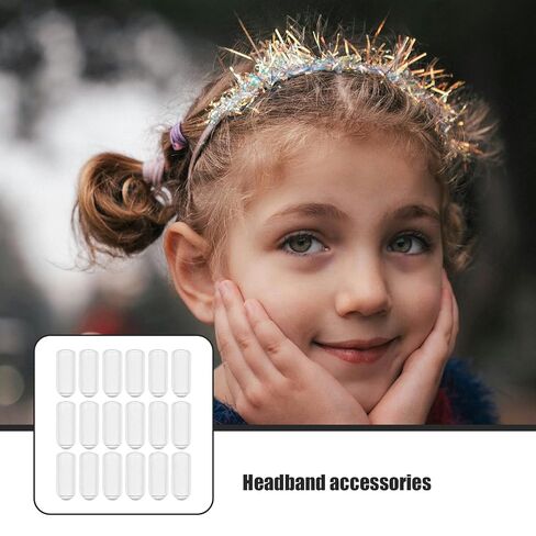 200Pcs Headband Round Rubber End Caps, Tube Bolt Cap Cover Screw Thread Protectors for Hair Hoop Diy Accessories, Clear, 0.59 * 0.23 * 0.23inch in Kuwait
