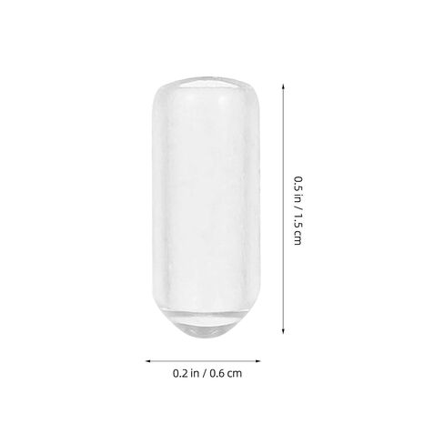 200Pcs Headband Round Rubber End Caps, Tube Bolt Cap Cover Screw Thread Protectors for Hair Hoop Diy Accessories, Clear, 0.59 * 0.23 * 0.23inch in Kuwait