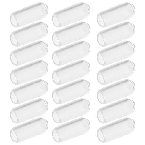 200Pcs Headband Round Rubber End Caps, Tube Bolt Cap Cover Screw Thread Protectors for Hair Hoop Diy Accessories, Clear, 0.59 * 0.23 * 0.23inch in Kuwait