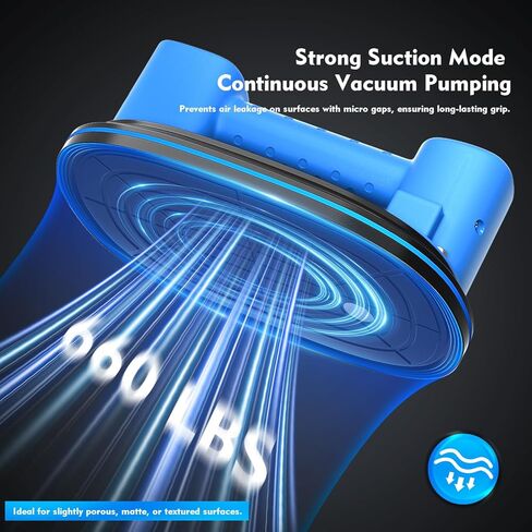 Electric Suction Cup Lifter for Tiles, Glass & Marble – 660LBS/300KG Max Suction, Dual Motors, LCD Display, Powerful Mode for Textured Surfaces, 4500mAh Battery, 12h Runtime, Industrial Grade Tool in Saudi Arabia