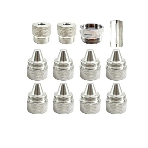 1.375''X24 Stainless Steel Cover Cones with Cleaning Chamber & 1/2&5/8-24 Hose Inlet（12-Pack） in Kuwait