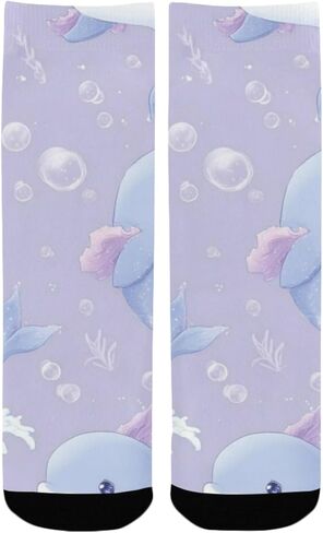 جوارب بيربل أوشن بالز آرت للمشي لمسافات طويلة - جوارب شتوية حرارية سميكة دافئة للأولاد والبنات للمدرسة، والارتداء اليومي والأنشطة الخارجية in Kuwait