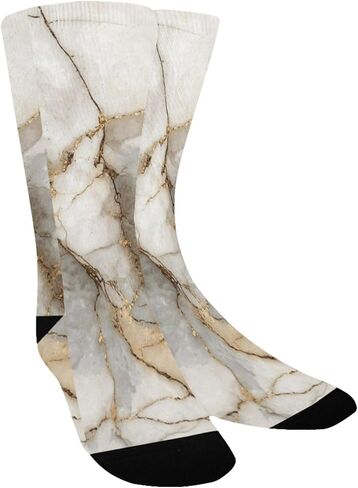 جوارب المشي لمسافات طويلة بطبعة رخامية ذهبية - جوارب شتوية حرارية سميكة دافئة للأطفال الصغار للأولاد والبنات للمدرسة، والارتداء اليومي والأنشطة الخارجية in Kuwait