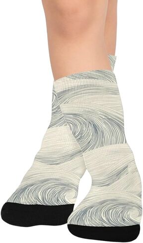 جوارب أحادية اللون للتنزه سيرًا على الأقدام - جوارب شتوية حرارية سميكة دافئة للأولاد والبنات الصغار للمدرسة، والارتداء اليومي والأنشطة الخارجية in Kuwait