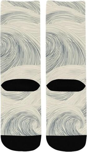 جوارب أحادية اللون للتنزه سيرًا على الأقدام - جوارب شتوية حرارية سميكة دافئة للأولاد والبنات الصغار للمدرسة، والارتداء اليومي والأنشطة الخارجية in Kuwait