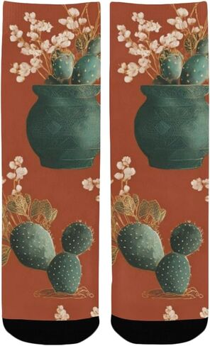 جوارب المشي لمسافات طويلة في حديقة صبار الصحراء - جوارب شتوية حرارية سميكة دافئة للأولاد والبنات الصغار للمدرسة، والارتداء اليومي والأنشطة الخارجية in Kuwait