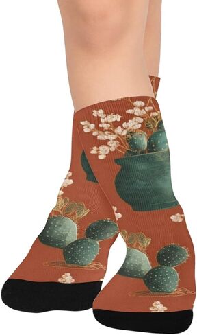 جوارب المشي لمسافات طويلة في حديقة صبار الصحراء - جوارب شتوية حرارية سميكة دافئة للأولاد والبنات الصغار للمدرسة، والارتداء اليومي والأنشطة الخارجية in Kuwait