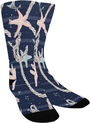 جوارب المشي لمسافات طويلة بطبعة زهور ساحلية - جوارب شتوية حرارية سميكة دافئة للأطفال الصغار للأولاد والبنات للمدرسة، والارتداء اليومي والأنشطة الخارجية in Kuwait