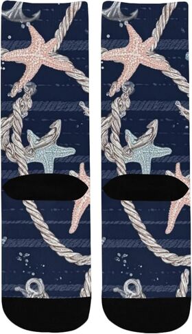 جوارب المشي لمسافات طويلة بطبعة زهور ساحلية - جوارب شتوية حرارية سميكة دافئة للأطفال الصغار للأولاد والبنات للمدرسة، والارتداء اليومي والأنشطة الخارجية in Kuwait