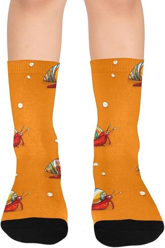 جوارب التنزه سيرًا على الأقدام من Coastal Hermit Crabs - جوارب شتوية حرارية سميكة دافئة للأطفال الصغار للأولاد والبنات للمدرسة، والارتداء اليومي والأنشطة الخارجية in Kuwait