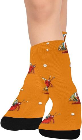 جوارب التنزه سيرًا على الأقدام من Coastal Hermit Crabs - جوارب شتوية حرارية سميكة دافئة للأطفال الصغار للأولاد والبنات للمدرسة، والارتداء اليومي والأنشطة الخارجية in Kuwait