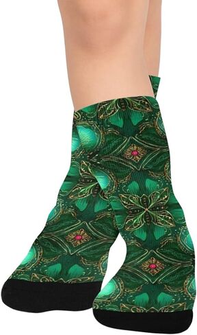 جوارب ريجال الذهبية الخضراء للتنزه سيرًا على الأقدام - جوارب شتوية حرارية سميكة دافئة للأولاد والبنات الصغار للمدرسة، والارتداء اليومي والأنشطة الخارجية in Kuwait