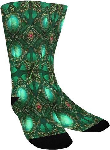 جوارب ريجال الذهبية الخضراء للتنزه سيرًا على الأقدام - جوارب شتوية حرارية سميكة دافئة للأولاد والبنات الصغار للمدرسة، والارتداء اليومي والأنشطة الخارجية in Kuwait