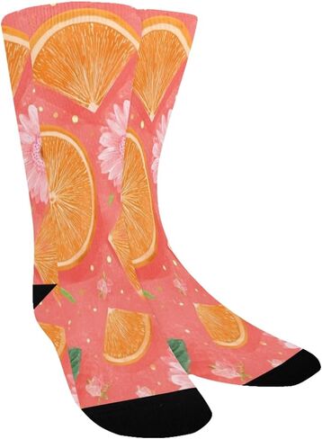جوارب Citrus Blooms Fruit للتنزه سيرًا على الأقدام - جوارب شتوية حرارية سميكة دافئة للأولاد والبنات للمدرسة، والارتداء اليومي والأنشطة الخارجية in Kuwait