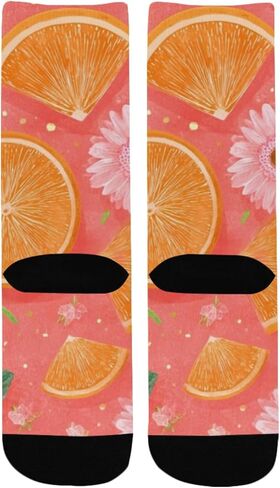 جوارب Citrus Blooms Fruit للتنزه سيرًا على الأقدام - جوارب شتوية حرارية سميكة دافئة للأولاد والبنات للمدرسة، والارتداء اليومي والأنشطة الخارجية in Kuwait