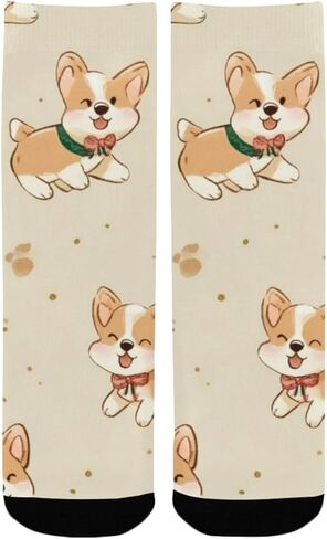 جوارب كورجي براون للتنزه سيرًا على الأقدام - جوارب شتوية حرارية سميكة دافئة للأولاد والبنات الصغار للمدرسة، والارتداء اليومي والأنشطة الخارجية in Kuwait