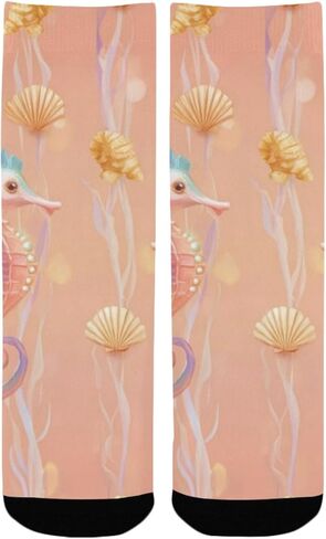 جوارب المشي لمسافات طويلة بتصميم المحيط الساحلي - جوارب شتوية حرارية سميكة دافئة للأطفال الصغار للأولاد والبنات للمدرسة، والارتداء اليومي والأنشطة الخارجية in Kuwait