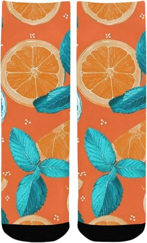 جوارب المشي لمسافات طويلة بالحمضيات والنعناع - جوارب شتوية حرارية سميكة دافئة للأولاد والبنات الصغار للمدرسة، والارتداء اليومي والأنشطة الخارجية in Kuwait