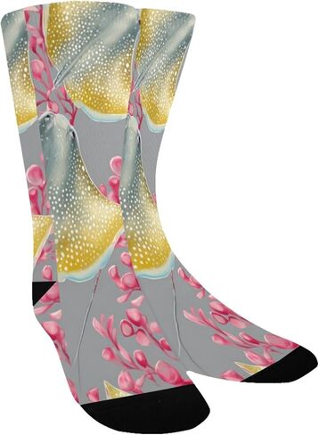 جوارب المشي لمسافات طويلة باللون الرمادي المرجاني الناعمة - جوارب شتوية حرارية سميكة دافئة للأولاد والبنات الصغار للمدرسة، والارتداء اليومي والأنشطة الخارجية in Kuwait