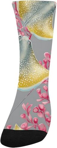 جوارب المشي لمسافات طويلة باللون الرمادي المرجاني الناعمة - جوارب شتوية حرارية سميكة دافئة للأولاد والبنات الصغار للمدرسة، والارتداء اليومي والأنشطة الخارجية in Kuwait