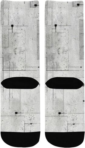 جوارب المشي لمسافات طويلة بطباعة جغرافية بسيطة - جوارب شتوية حرارية سميكة دافئة للأولاد والبنات الصغار للمدرسة، والارتداء اليومي والأنشطة الخارجية in Kuwait