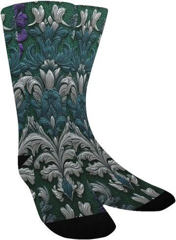 جوارب Regal Baroque Texture Purple للمشي لمسافات طويلة - جوارب شتوية سميكة دافئة للأولاد والبنات الصغار للمدرسة، والارتداء اليومي والأنشطة الخارجية in Kuwait