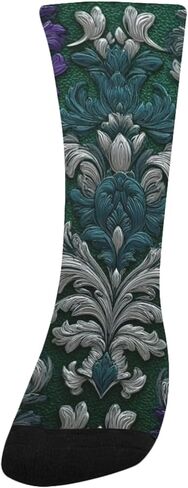 جوارب Regal Baroque Texture Purple للمشي لمسافات طويلة - جوارب شتوية سميكة دافئة للأولاد والبنات الصغار للمدرسة، والارتداء اليومي والأنشطة الخارجية in Kuwait