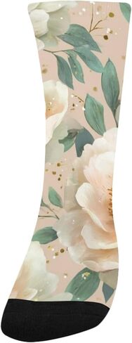 جوارب Blush Peony Blooms للمشي لمسافات طويلة - جوارب شتوية حرارية سميكة دافئة للأولاد والبنات للمدرسة، والارتداء اليومي والأنشطة الخارجية in Kuwait